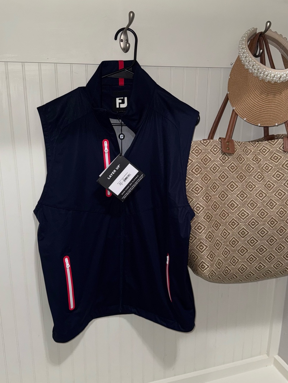 FootJoy Men's Navy Vest with Red Accents size small
